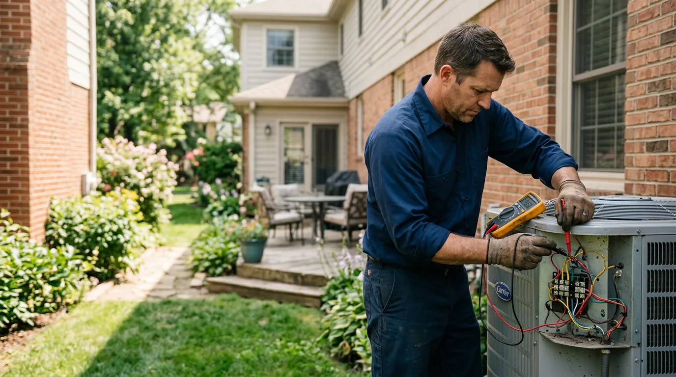HVAC technician working near Merrittstown, PA